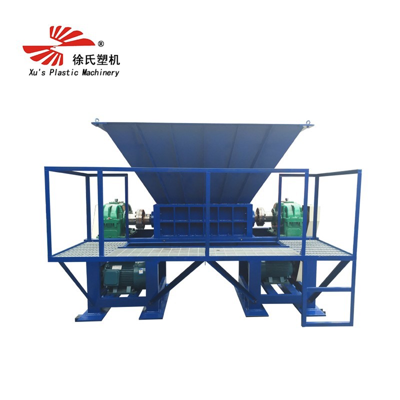 Peiriant rhwygo brathiad rholeri dwbl